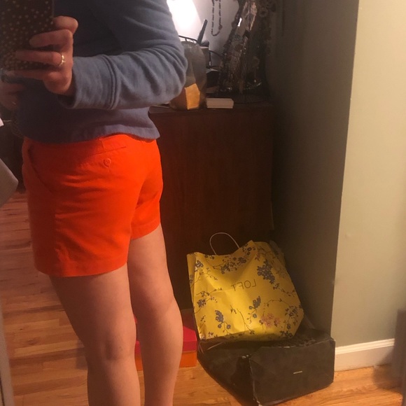NWOT- Ralph Lauren Orange shorts - Picture 4 of 8